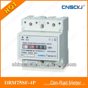 DRM75SF-4P SINGLE PHASE ELECTRONIC DIN-RAIL ACTIVE ENERGY METER